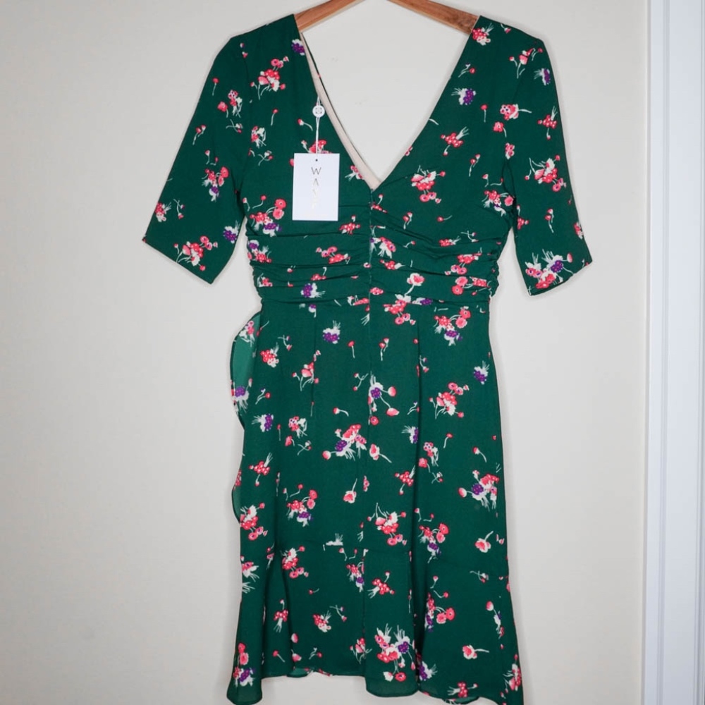 WAYF Gaby Ruched Mini Dress - Picture 3 of 3